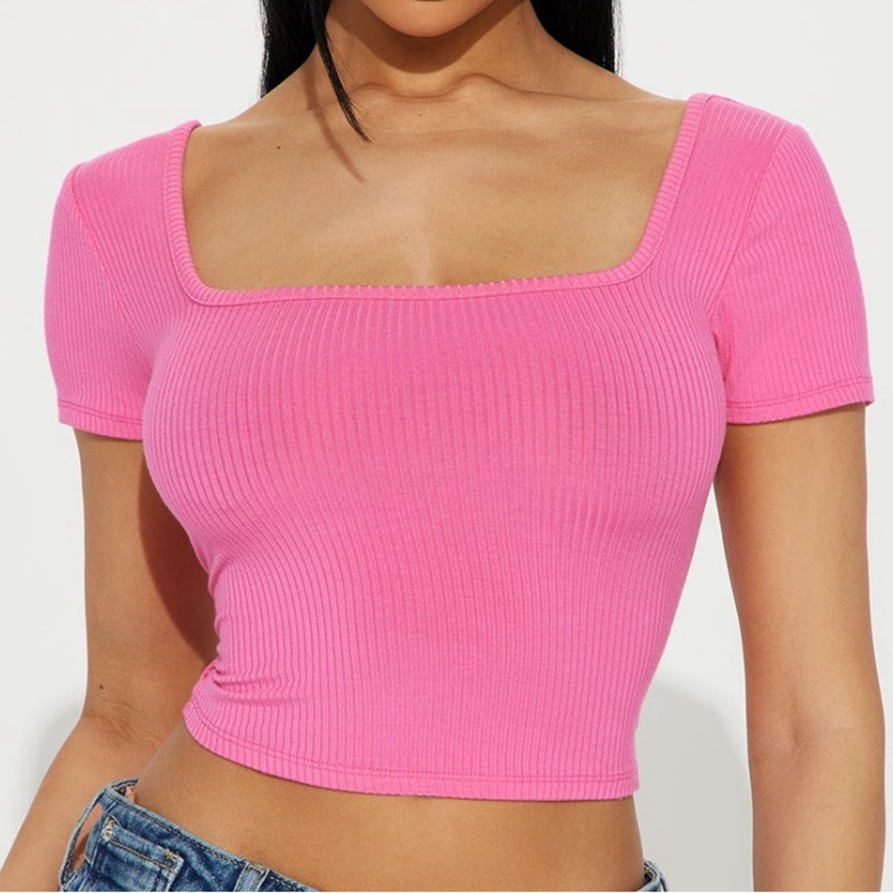 Callie square neck tee